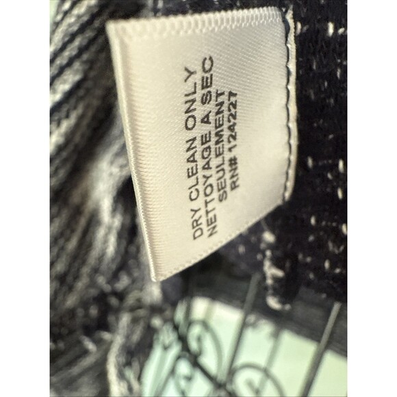 Misa Los Angeles m Sweater  l Karine Fringe Navy Blue  White Crop Top $249 - Picture 10 of 12